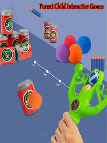 1 zestaw zabawnych zabawek dla dzieci z procą i wieloma tarczami, interaktywne zabawki do strzelania dla dzieci w pomieszczeniach i na zewnątrz, miękka, samoprzylepna tarcza z pianki EVA, gry interaktywne dla rodziców i dzieci, gry na podwórku, zabawne zawody, zabawny design, interaktywne gry rodzinne, trwałe zabawki, gry strzeleckie, gry rywalizacyjne, zajęcia grupowe, jak przygotować zabawny interaktywny prezent urodzinowy dla dzieci