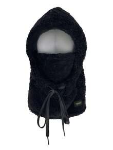 1pc Winter Fleece Balaclava Ski Mask - Elastic Drawstring Closure, Warm Face Mask, Polyester Knit Full Head & Neck Warmer, Lightweight Warm Balaclava For Cycling Skiing Outdoor Sports, Winter Warm Fuzzy Hat - Lightweight Warm Pullover Hat With Elastic Drawstring, Unisex, Lightweight, Washable, Balaclava - Multicolor - View 13