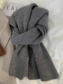 1 قطعة وشاح مُحبوك بألوان صلبة وخطوط للأطفال، وشاح شتوي سميك وناعم لتدفئة الرقبة، وشاح عصري وشامل للطلاب من الأولاد والبنات، وشاح للأطفال البنات، وشاح مقاوم للبرد للخارج، وشاح عيد الميلاد