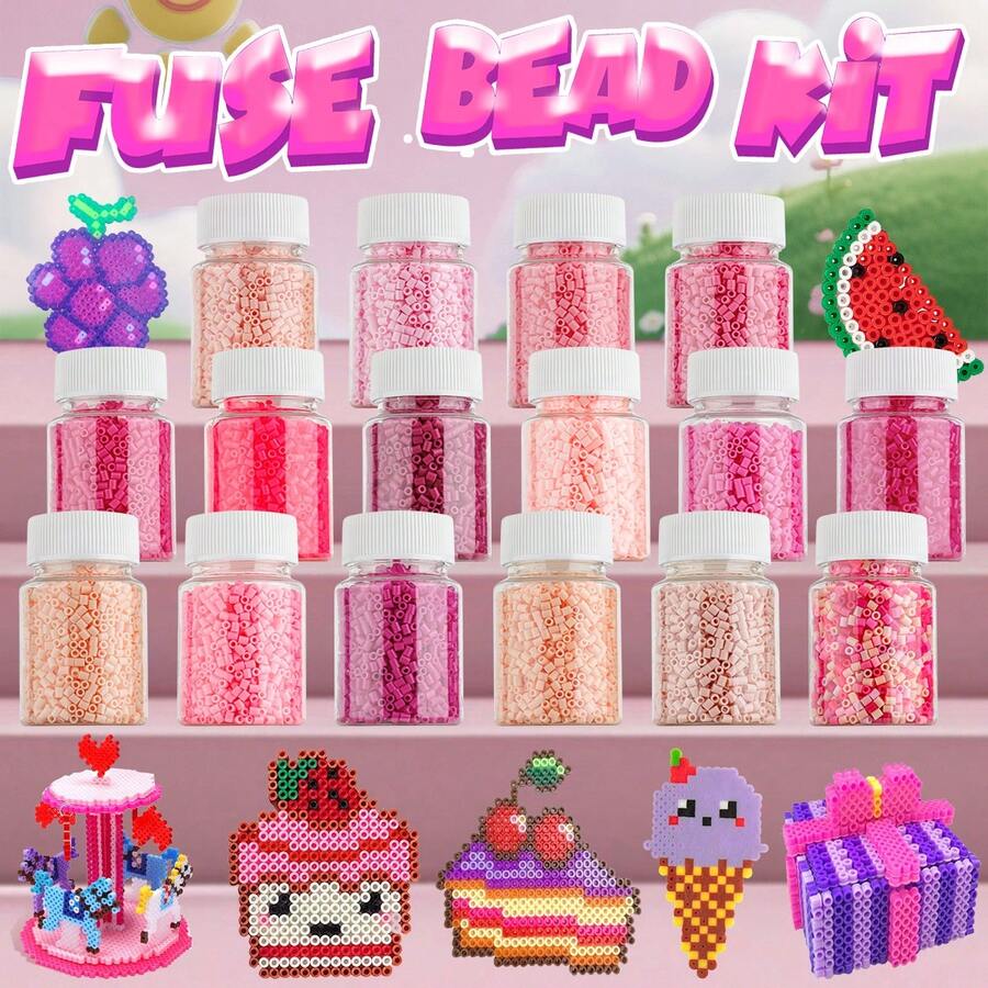 2000 piezas - Juego de cuentas de fusión de 2.6mm, ideal para principiantes y aficionados de las artes y manualidades, joyería de cuentas creativa, material duradero, suministros de cuentas, diseñadores creativos, regalo perfecto para Halloween, Navidad, días festivos