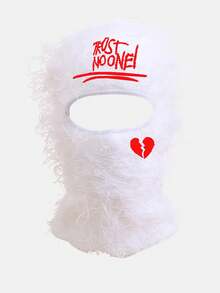 1 件男士骑行拉法帽，户外防风面罩情人节帽子秋季服装 - 黑紅 - 查看 8