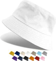 Sombrero de cubo. Sombrero de Pescador para Mujer y Hombre. Bucket Hat Unisex Clásico. Ligero, Cómodo y Suave al Contacto, Ideal para la Ciudad o la Playa. - Gris - Ver 9