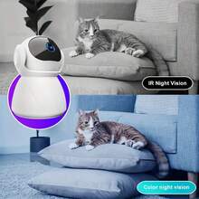1pc 2MP Super HD Smart Camera, Supports 2.4G WiFi Connection, HD Infrared Night Vision, Two-Way Audio, 360° Rotation Monitoring, Motion Detection, APP Control, Real-Time Viewing Anytime - Suitable For Home Security, Babies, Elders And Pets, A Reliable Home Security Device. - White - View 11