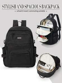 Ba lô laptop mới, phù hợp với máy tính xách tay 14-15.6 inch, unisex, nhẹ và bền, nhiều ngăn, dung tích lớn, lý tưởng cho sinh viên đại học, hoạt động ngoài trời, du lịch, leo núi, sử dụng hàng ngày, có ngăn đựng laptop, phù hợp cho công việc, kinh doanh và sinh viên, có 3 màu để lựa chọn. - Nhiều màu - Xem 14