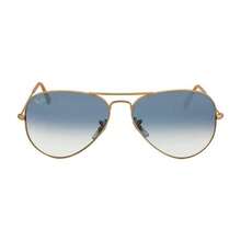 Ray-Ban Aviator Gradient Light Blue Unisex Sunglasses RB3025 001/3F 58 |  | Men Sunglasses - Blue - View 1