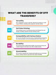 Custom DTF Heat Transfer Stickers, Personalized Photo/Logo/Text Heat Transfer Film, DIY Clothing Decals, Suitable For T-Shirts, Sweatshirts, Canvas Bags And Pillows, Heat Press Design, Custom Clothing Decoration, Vinyl Style Transfer - Multicolor - View 5