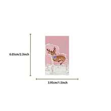 50PCS Cartoon Pink Christmas Stamps Doodle Stickers DIY Decorative Decals Phone Case Laptop Diary Guitar Cups Stationery Waterproof Stickers - Multicolor - View 4