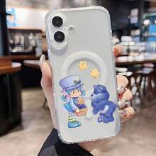 Funda Berry Sweet Friend compatible con teléfonos ,  17,  16 Pro Max,  15 Pro Max,  13 y  12. Fabricada en TPU, ofrece protección contra golpes y caídas. Un regalo ideal para familiares, amigos, parejas y para Halloween. - transparente - Ver 5