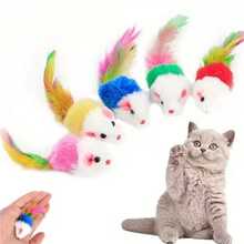 3pcs/5pcs/Set Black/Gray/White Simulation Big Mouse Cat Toy Cat Self-Entertainment Toy Pet Supplies Non-Electrical, Feline Enrichment, Interactive Design, Engaging Toy, Durable Fabric, Hunting Simulation, Featherless Toy, Cat Owners, Playful Pets