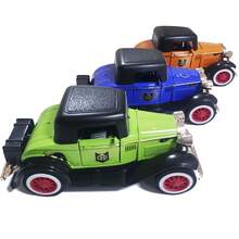 Miniatura Carrinho De Ferro Retro Calhambeque Vintage Tamanho 1:32 Coleção - Verde - Visão 11