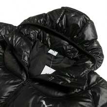 Puma Chaqueta acolchada con capucha para hombre, ropa deportiva cómoda y suave, casual y cálida de algodón acolchado, 635496-01 - Negro - Ver 3