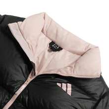 Adidas 80% Down Filled Lightweight Fitness Jacket, Women - Black/Light Pink - View 3