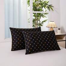 Almohadas de alta gama, iguales a las de los centros comerciales, suaves y cómodas, adecuadas para el hogar o el hotel. - Negro - Ver 8