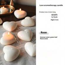 Heart-Shaped Aromatherapy Candle - Confession Gift With Strong Sense Of Ritual Romantic Scented Candle - Multicolor - View 6