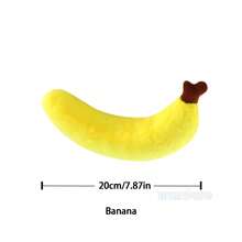 毛绒水果蔬菜玩具 - 大蒜、草莓、西兰花、西瓜、南瓜，柔软填充玩偶，婴儿益智玩具，幼儿园教学道具，家居装饰 - 彩色 - 查看 23