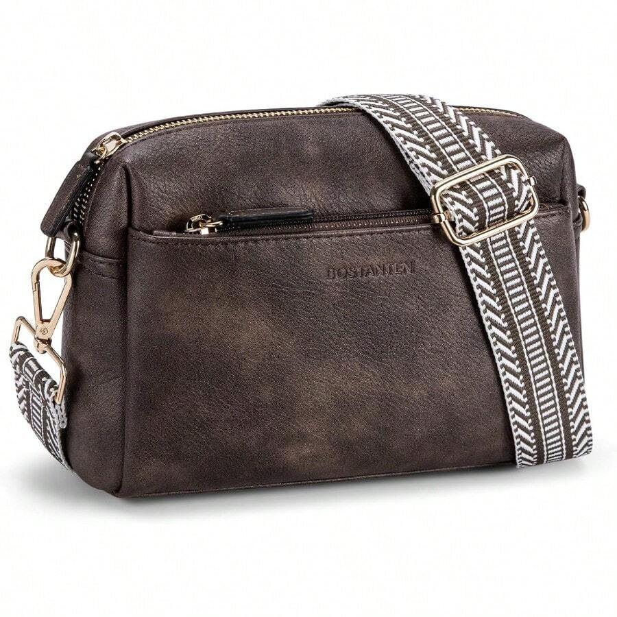 BOSTANTEN Small Crossbody BagS For Women Designer Cell Phone Purse Shoulder Handbag Wallet - A0Coffee - View 1