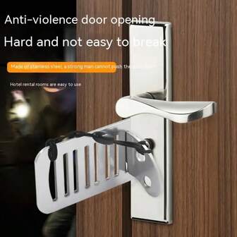 1个/3个便携式租赁门锁，单人居住安全防狼门锁，单人居住防盗门挡，门挡，防盗安全门挡，单身女性生活、旅行必备便携式门锁