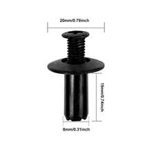 Fit For 6MM 7MM 8MM 9MM 10MM Hole Auto Clips Bumper Fasteners Black Plastic Automotive Screw Retainer Clip Car - Black - View 10