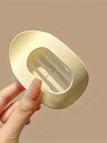 Random Color Hair Clips For Back Of Head, Flat Round Shape With Hidden Tooth Roots, Unique Smooth Arc, Daily Hair Decor [No Visible Fasteners]