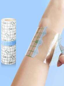 1卷透明自粘绷带，防摩擦胶带，防水胶带，便携式手指防摩擦胶带，手指、脚趾、受损部位保护胶带，淋浴时防水，防止水泡、裂纹、老茧，可紧密包裹手指、脚趾、腿部 - 透明色 - 查看 4