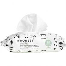 Toallitas limpiadoras conscientes de The Honest Company| 99% Agua, Compostables, a Base de Plantas, Toallitas para Bebés| Hipoalergénico, verificado por EWG| Juego de patrones, 60 piezas - 1 - Ver 12