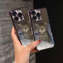 Cute Funny Cat Meme Phone Case Compatible With For Iphone Models 17, 16E, 16, 15, 14, 13, 12, 11 Mini, Pro, Max, Air, X, XR, XSMAX, 8, 7 Plus, Featuring A Transparent Soft Back For Drop Protection, Phone Case, Handy Cover/Case - Màu hỗn hợp 1 - Xem 3
