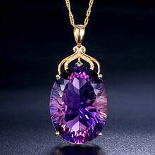 High-End Purple Multifunctional Necklace, Suitable For Daily Wear, Weddings, Parties, Birthday Or Holiday Gifts For Wives, Daughters, Or Friends, Youth Jewelry - 紫色的 - 查看 7