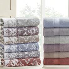 Modern Threads 6 Piece Set 2 Bath Towels 2 Hand Towels 2 Washcloths Yarn Dyed Jacquard Solid Towel Set Charlize Dark Sage - DarkSage - View 4