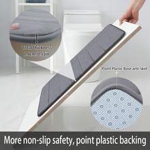 1 Set Of 3 Bathroom Toilet Mat, Non-Slip & Absorbent, Christmas Striped Pattern; 1 Pc Non-Slip Absorbent Bath Mat Set: Bathroom Door Mat, Bathtub Floor Mat, Bedroom Anti-Slip Mat, Washable Carpet, Shower Mat, Outdoor Entrance Mat, Bathroom Accessories, Square Floor Mat, Soft & Comfortable Laundry Room Anti-Slip Small Mat, Small Carpet. 40*50 1PC, 40*60 1PC, 40*50+40*40 2PCS 3PCS