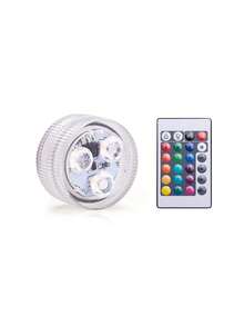 1pc Wireless Underwater Light, LED Waterproof Color Changing Small Tea Light, RGB 7-Color Submersible Light, Atmosphere Lamp, Pool Light, Pond Light, Vase Light, Bathtub Light, Fish & Aquatic Plant Enhancing Light, Water Floating Light - Multicolor - View 15