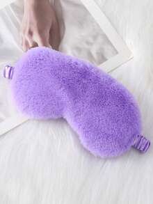 4/2/1个柔软毛绒眼罩，可爱爱心云朵毛绒眼罩，毛绒眼罩，健康午睡眼罩，丝绒睡眠眼罩，舒适眼罩，彩色缎面夜间遮光眼罩 - 彩色 - 查看 21