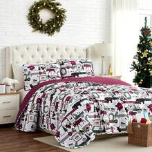 Full/Queen Quilt Bedding Set, Microfiber Quilts Queen Size, Coverlet, Stain & Pet Hair Resistant Bedding, Full Size Bedspread With 2 Pillow Shams, Bone, 2025 - 歡樂小鎮 - 查看 7