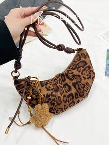 Bolso cruzado pequeño de diseño de cuerno de buey mate premium, estilo único para mujer