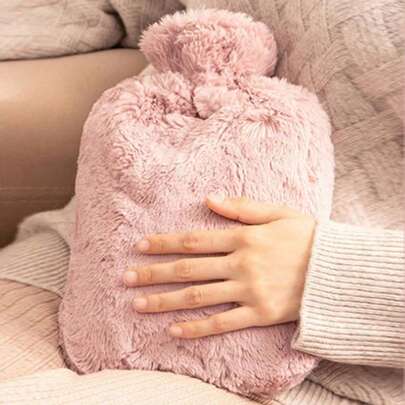1 Chăn bông dày màu hồng mùa đông, Túi chườm nóng/lạnh, Quà tặng Giáng sinh