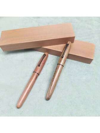 New Wooden Ballpoint Pen, Men's Business Ballpoint Pen, Collectible Commemorative Gift Pen, High-Quality Wooden Ballpoint Pen, Suction-Type Calligraphy Pen, Business Office Signing Pen
