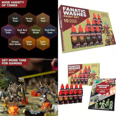 Warpaints Fanatic Acrylic Washes Paint Set