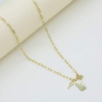 Cadena de plata 925 con placa de cierre, collar con colgante de corazón, vintage y único, llamativo y versátil, adecuado para ocasiones casuales, reuniones con amigos, festivales de música, cumpleaños, aniversarios y talla grande