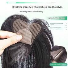 [No Clip Needed] Bangs Hair Topper, Volumizing, Invisible & Seamless, High Crown, Hook And Loop Hair Piece - Multicolor - View 1