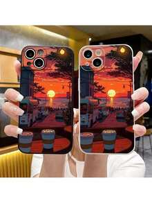 Funda de teléfono Sunset Coffee Atmosphere para for  161514131211PlusProPro Max (A1740) - Multicolor - Ver 1