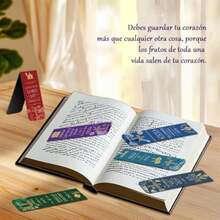 Lumbor37 Separador de Libros, Marcapáginas para Hermosas pinturas, Marcadores Página Magnéticos, Marcadores de Impresión de Arte de Pintura para el Van Gogh Monet, Oficina Papelería Lectura (8P)(D-12P) - Multicolor - Ver 6