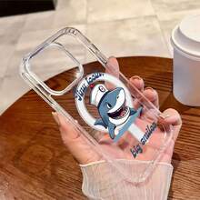 Funda para teléfono "Dientes Pequeños, Sonrisas Grandes" compatible con teléfonos ,  17,  16 Pro Max,  15 Pro Max,  13 y  12. Fabricada en TPU, ofrece protección contra golpes y caídas. Un regalo ideal para familiares, amigos, parejas y para Halloween. - transparente - Ver 3