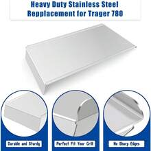 BAC780 Drip Pan For Traeger Pro 780 Series Smoker Grills Grease Drip Tray For Traeger Grill Accessory Drip Tray Liners For Traeger Pro 780 Accessories Replacement Parts For Traeger Pro 780 Smoker Grills Easy To Clean And Maintain Perfect Fit For Outdoor Cooking And BBQ Applications - TR780 - 查看 2