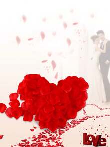 10/100pcs Artificial Rose Petals, Non-Woven Fabric, Regular Petals, Scattered Flowers, Best Gift For Expressing Love, Wedding Decoration, Home Decor, Room Decoration, Valentine's Day, Bride's Birthday, Graduation Ceremony, Anniversary And Other Occasions