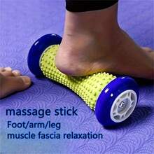 1 pieza Rodillo de masaje de pies, rodillo de masaje de yoga adecuado para relajar las piernas, los pies, los brazos y todo el Body después del entrenamiento - Multicolor - Ver 2