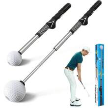 Pro - Level Retractable Swing Trainer - Right - Handed Click Stick Grip Trainer Practice Pre - Round Warm - Training Aid - 最初的 - 查看 2