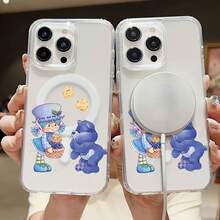 Funda Berry Sweet Friend compatible con teléfonos ,  17,  16 Pro Max,  15 Pro Max,  13 y  12. Fabricada en TPU, ofrece protección contra golpes y caídas. Un regalo ideal para familiares, amigos, parejas y para Halloween. - transparente - Ver 1
