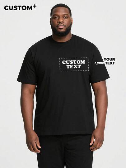 A Custom Personalized Men's T-Shirt, Available In Large Sizes 1XL - 6XL. It Allows For Personalized Customization Of Patterns And Text. It's An Excellent Choice For Gifts, For Special Occasions Such As Holidays And Anniversaries, For Daily Wear, And For Outings.