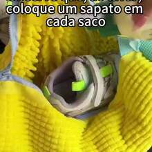 Saco de lavar sapatos para máquina de lavar roupa (cinza, 1 peça)