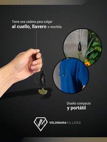Navaja Mini Funda Collar Cadena Portatil - Café integral - Ver 5