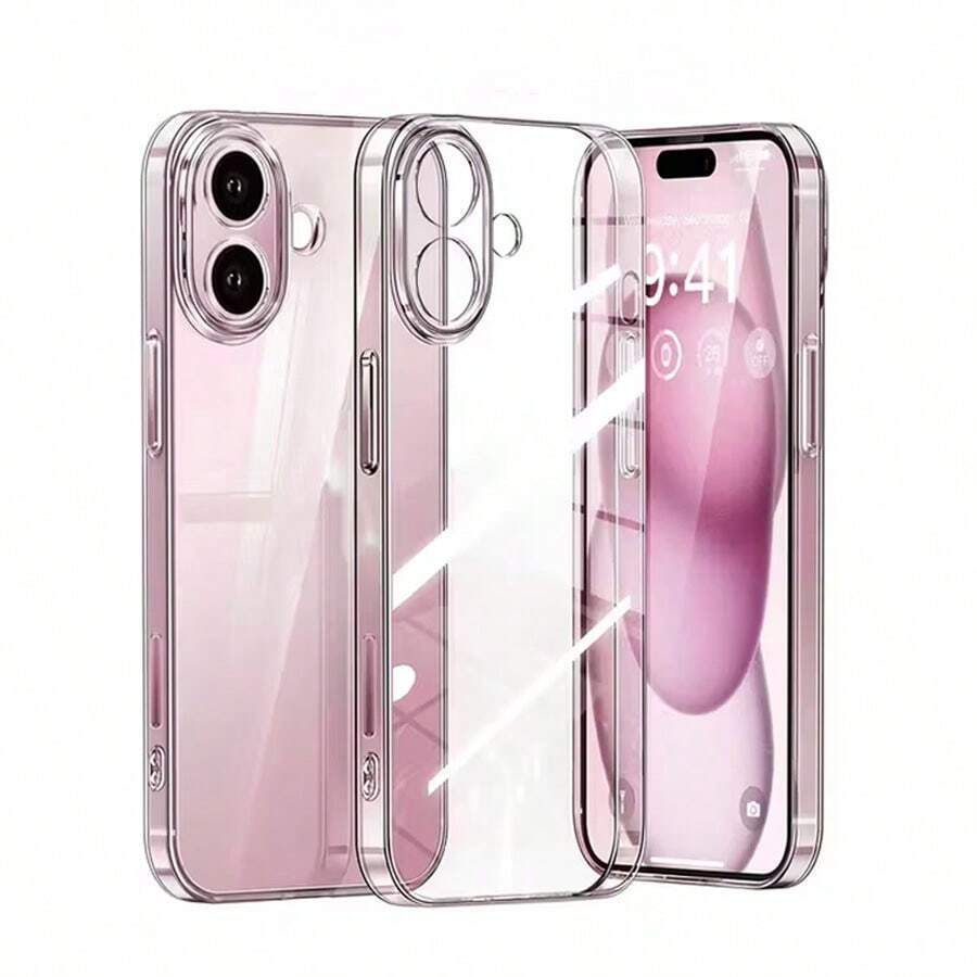 2pcs High Transparent Phone Cases Compatible With IPhone 17 Series, Including 17/17Pro/17Air/17Promax, Clear Phone Protective Cover - High-definition Transparent 1 - View 1